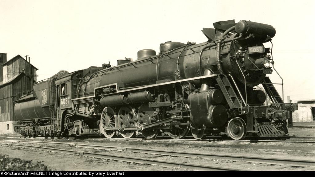 GTW 4-8-2 #6037 - Grand Trunk Western